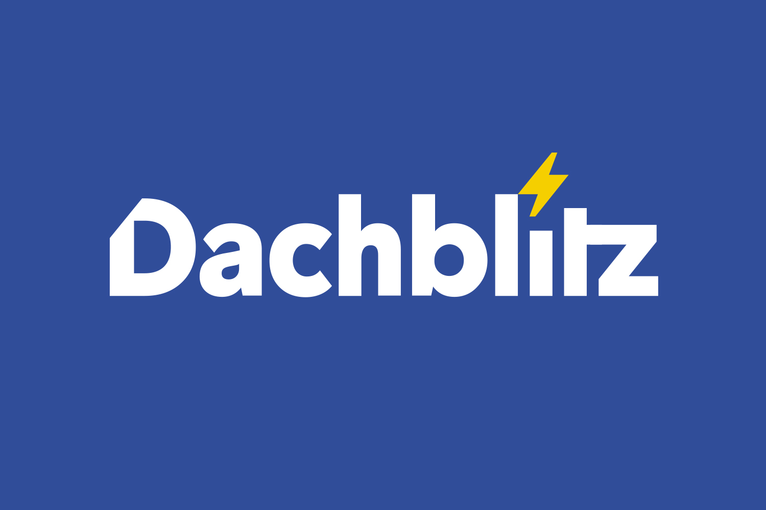 Logo Dachblitz negativ